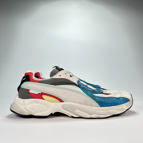 Puma RS-Connect Lazer Vaporous Grey Retro Running Shoes 375152-02 Men's Size 14 - Picture 1 of 10